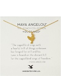 Dogeared Maya Angelou The Caged Bird Sings Necklace Necklace