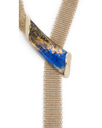 Alexis Bittar Mesh Spear Tassel Lariat Necklace