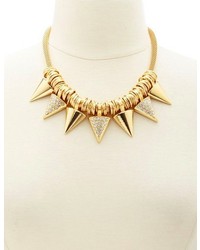 Charlotte Russe Metallic Spike Statet Necklace