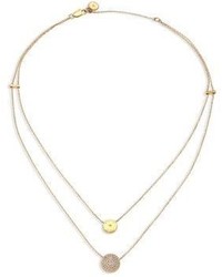 Michael Kors Michl Kors Brilliance Layered Disc Chain Necklace