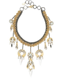 Erickson Beamon Milky Way Gold Plated Pewter And Crystal Necklace
