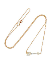 Jennifer Meyer Mini Arrow 18 Karat Gold Diamond Necklace