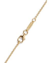 Jennifer Meyer Mini Charm 18 Karat Gold Diamond Necklace