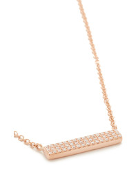 Ef Collection Mini Diamond Bar Necklace