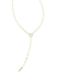 Lana Mini Diamond Circle Lariat Necklace