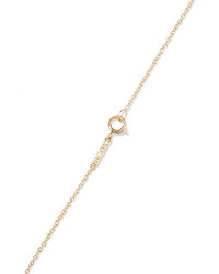Jennifer Meyer Mini Leaf 18 Karat Gold Diamond Necklace One Size