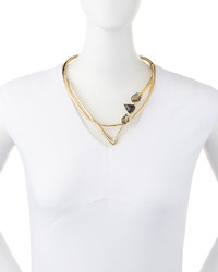Alexis Bittar Miss Havisham Geometric Hinged Collar Necklace