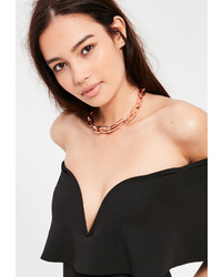 Missguided Rose Gold Chain Link Choker
