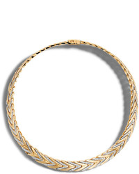 John Hardy Modern Chain Medium 18k Gold Necklace With Diamonds
