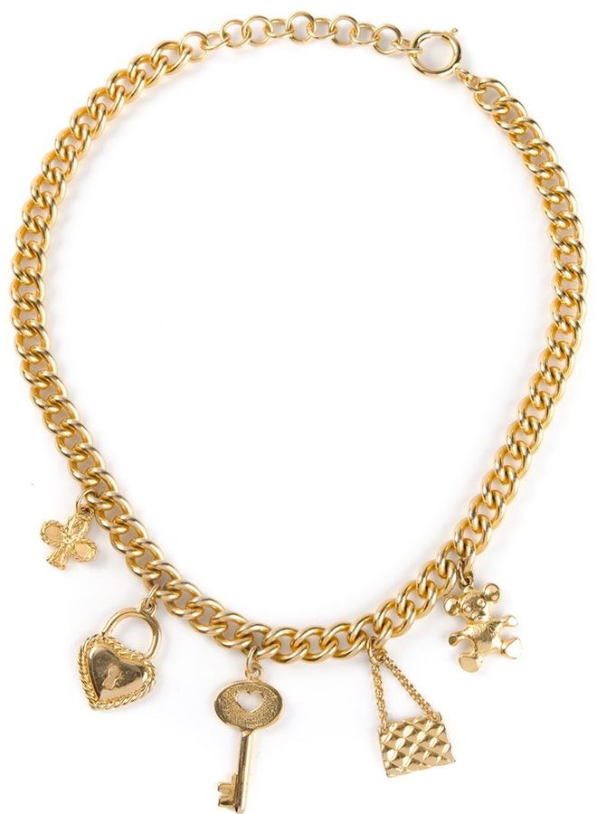 Moschino Vintage Charm Necklace, $597, farfetch.com