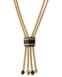 Ashley Pittman Msanii Long Bronze Tassel Necklace