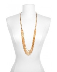 Wendy Mink Multi Chain Gold Necklace