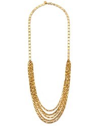 Wendy Mink Multi Chain Gold Necklace