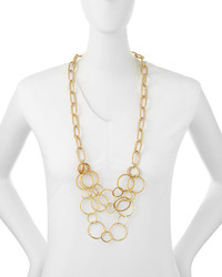 Devon Leigh Multi Chain Gold Plated Necklace