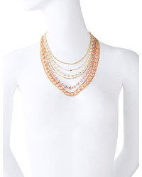 The Limited Multi Strand Chain Bead Necklace