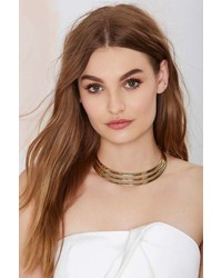 Nasty Gal Factory Just Tri Me Collar Necklace