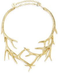 Nest Jewelry Antler Collar In Gold