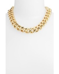 Nordstrom Curb Link Collar Necklace Gold