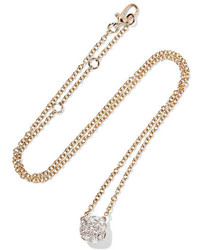 Pomellato Nudo 18 Karat Rose And White Gold Diamond Necklace One Size