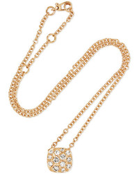 Pomellato Nudo Solitaire 18 Karat Rose Gold Diamond Necklace