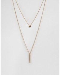 NY:LON Nylon Double Layered Necklace