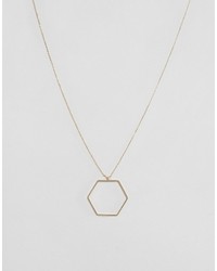 NY:LON Nylon Hexagon Necklace