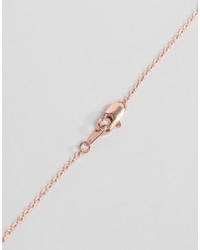 NY:LON Nylon Rose Gold Plated Hamsa Hand Necklace