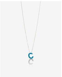 Express Opal Block C Initial Necklace