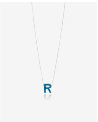 Express Opal Block R Initial Necklace