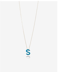 Express Opal Block S Initial Necklace