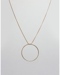 Asos Open Circle Long Necklace