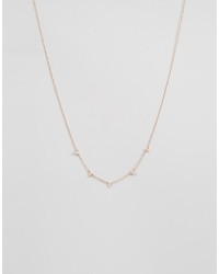 Orelia Mini Triangle Necklace