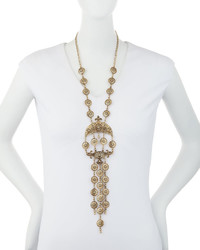Lydell NYC Ornate Statet Drop Necklace