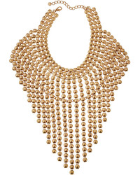 Lydell NYC Oversized Statet Bib Necklace Gold