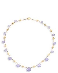 Marco Bicego Paradise Chalcedony 18k Yellow Gold Graduated Short Necklace