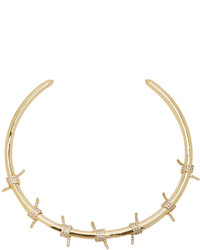 Fallon Pave Barbed Wire Collar Necklace