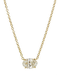 Ileana Makri Pear Cut Diamond Necklace In 18k Yellow Gold
