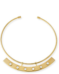 Lizzie Fortunato Polanco Mother Of Pearl Collar Necklace