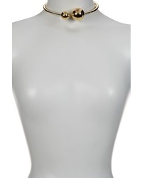 Kenneth Jay Lane Polished Bead Ended Collar Necklace