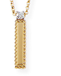 Roberto Coin Princess 18k Yellow Gold Diamond Initial Necklace I