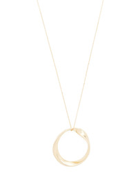 Adina Reyter 14k Gold Large Twist Circle Necklace