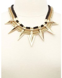 Charlotte Russe Rope Spike Collar Necklace