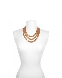 Kenneth Jay Lane Rose Gold Chain Necklace