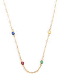 Alison Lou Sapphire Ruby Emerald Gold Twister Necklace