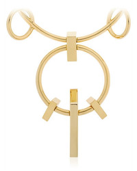 Schield Geometrical Love Brass Necklace