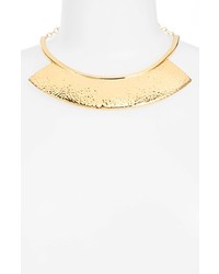 Simon Sebbag Hammered Collar Chain Necklace Gold
