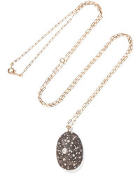 Cvc Stones Sinai 18 Karat Gold Stone And Diamond Necklace One Size