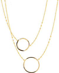 Lana Small 14k Gold Two To Tango Necklace
