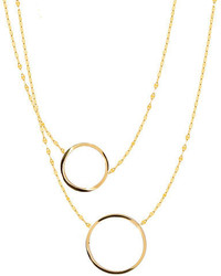 Lana Small 14k Gold Two To Tango Necklace