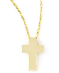 Roberto Coin Small 18k Yellow Gold Cross Necklace